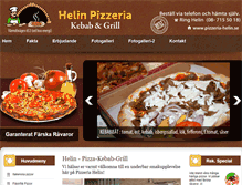 Tablet Screenshot of pizzeria-helin.se